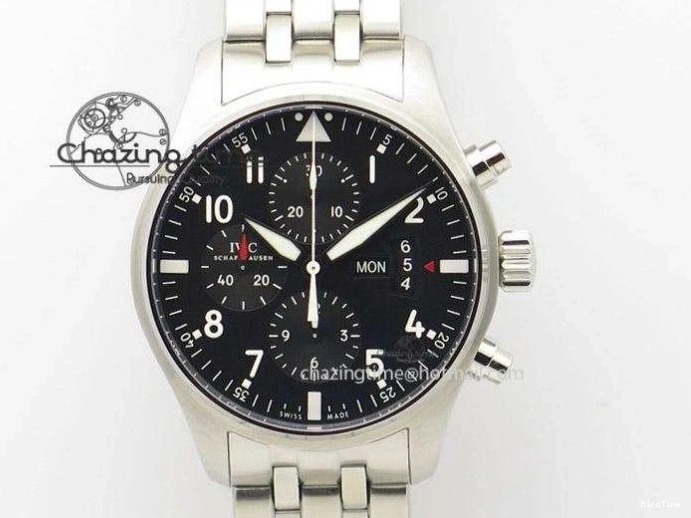 MIROTIME 0504 Big Pilot IW329701 M+F 1:1 Best Edition Black Dial on Brown Leather Strap MY RelaxedFit 7005
